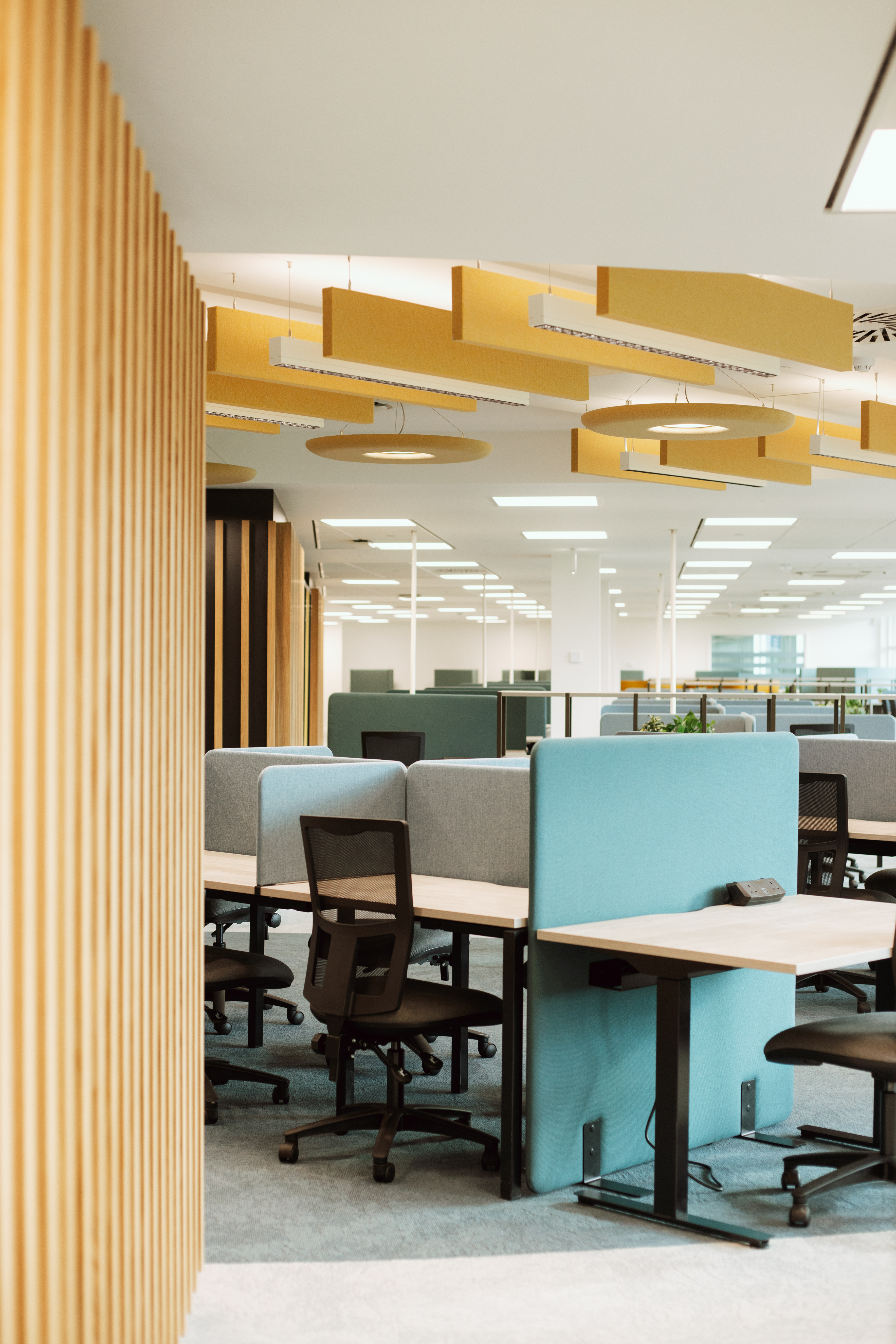 View of study desks.