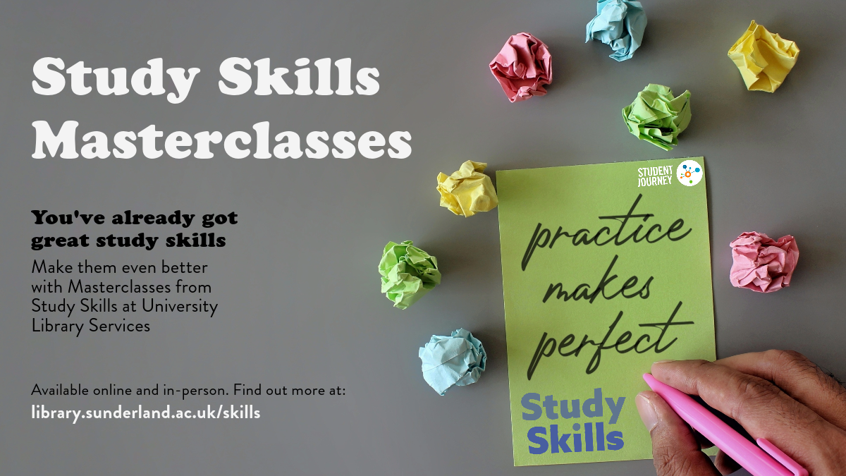 Study Skills Masterclass fundamentals sessions advert